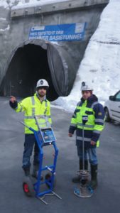 Light Weight Deflectometer at Padastertal tunnel construction